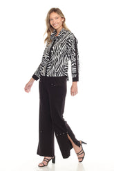 Zip-Down Swing Pullover and Pant Matching Set